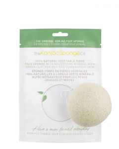 The Konjac Sponge Facial Puff Green Clay